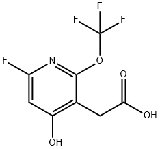 6-Fluoro-4-hydroxy-2-(trifluoromethoxy)pyridine-3-acetic acid