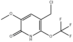 5-(Chloromethyl)-2-hydroxy-3-methoxy-6-(trifluoromethoxy)pyridine 结构式