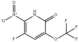 3-Fluoro-6-hydroxy-2-nitro-5-(trifluoromethoxy)pyridine 结构式