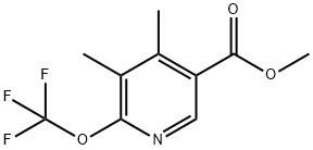 Methyl 3,4-dimethyl-2-(trifluoromethoxy)pyridine-5-carboxylate 结构式