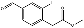 4-甲酰基-2-氟苯乙酸甲酯 结构式
