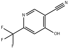 4-羟基-6-(三氟甲基)烟腈 结构式