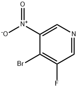 Pyridine, 4-bromo-3-fluoro-5-nitro- 结构式