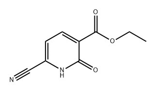 3-Pyridinecarboxylic acid, 6-cyano-1,2-dihydro-2-oxo-, ethyl ester 结构式