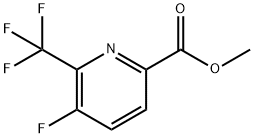 2-Pyridinecarboxylic acid, 5-fluoro-6-(trifluoromethyl)-, methyl ester 结构式