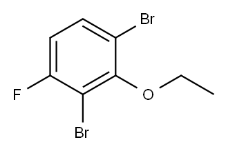 1,3-Dibromo-2-ethoxy-4-fluorobenzene 结构式