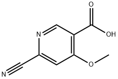 6-氰基-4-甲氧基烟酸 结构式