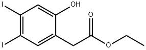 Ethyl 4,5-diiodo-2-hydroxyphenylacetate 结构式