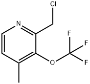 2-(Chloromethyl)-4-methyl-3-(trifluoromethoxy)pyridine 结构式