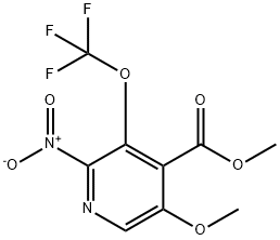 Methyl 5-methoxy-2-nitro-3-(trifluoromethoxy)pyridine-4-carboxylate 结构式