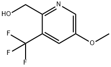 (5-甲氧基-3-(三氟甲基)吡啶-2-基)甲醇 结构式