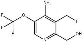 4-Amino-3-(fluoromethyl)-5-(trifluoromethoxy)pyridine-2-methanol 结构式