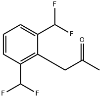 1-(2,6-Bis(difluoromethyl)phenyl)propan-2-one 结构式