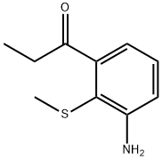 1-(3-Amino-2-(methylthio)phenyl)propan-1-one 结构式