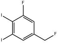 1,2-Diiodo-3-fluoro-5-(fluoromethyl)benzene 结构式