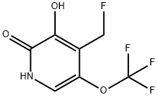 2,3-Dihydroxy-4-(fluoromethyl)-5-(trifluoromethoxy)pyridine 结构式