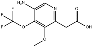 5-Amino-3-methoxy-4-(trifluoromethoxy)pyridine-2-acetic acid 结构式