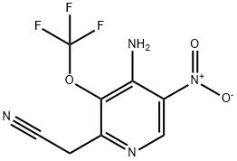 4-Amino-5-nitro-3-(trifluoromethoxy)pyridine-2-acetonitrile 结构式