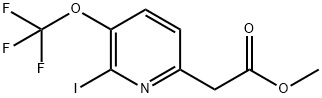 Methyl 2-iodo-3-(trifluoromethoxy)pyridine-6-acetate 结构式