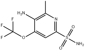 3-Amino-2-methyl-4-(trifluoromethoxy)pyridine-6-sulfonamide 结构式