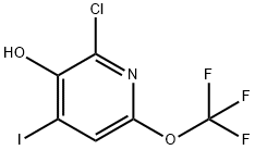 2-Chloro-3-hydroxy-4-iodo-6-(trifluoromethoxy)pyridine 结构式