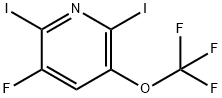 2,6-Diiodo-3-fluoro-5-(trifluoromethoxy)pyridine 结构式