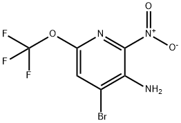 3-Amino-4-bromo-2-nitro-6-(trifluoromethoxy)pyridine 结构式