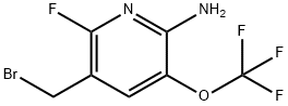 2-Amino-5-(bromomethyl)-6-fluoro-3-(trifluoromethoxy)pyridine 结构式