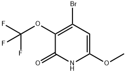 4-Bromo-2-hydroxy-6-methoxy-3-(trifluoromethoxy)pyridine 结构式