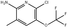 2-Amino-6-chloro-3-methyl-5-(trifluoromethoxy)pyridine 结构式