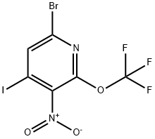 6-Bromo-4-iodo-3-nitro-2-(trifluoromethoxy)pyridine 结构式