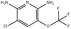 3-Chloro-2,6-diamino-5-(trifluoromethoxy)pyridine 结构式