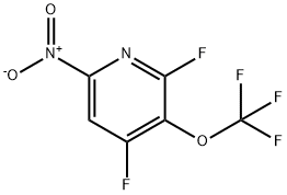 2,4-Difluoro-6-nitro-3-(trifluoromethoxy)pyridine 结构式