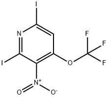 2,6-Diiodo-3-nitro-4-(trifluoromethoxy)pyridine 结构式