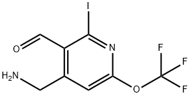 4-(Aminomethyl)-2-iodo-6-(trifluoromethoxy)pyridine-3-carboxaldehyde 结构式