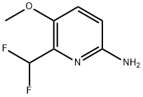 6-(二氟甲基)-5-甲氧基吡啶-2-胺 结构式