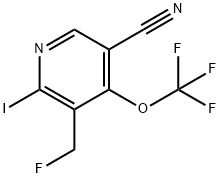 5-Cyano-3-(fluoromethyl)-2-iodo-4-(trifluoromethoxy)pyridine 结构式