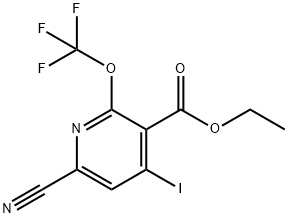 Ethyl 6-cyano-4-iodo-2-(trifluoromethoxy)pyridine-3-carboxylate