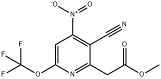 Methyl 3-cyano-4-nitro-6-(trifluoromethoxy)pyridine-2-acetate