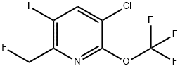5-Chloro-2-(fluoromethyl)-3-iodo-6-(trifluoromethoxy)pyridine 结构式