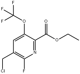 Ethyl 3-(chloromethyl)-2-fluoro-5-(trifluoromethoxy)pyridine-6-carboxylate