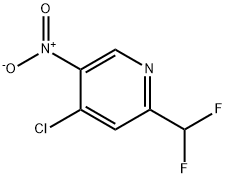 4-氯-2-(二氟甲基)-5-硝基吡啶 结构式