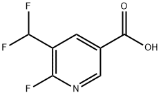 5-(二氟甲基)-6-氟烟酸 结构式