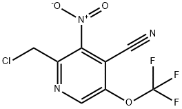 2-(Chloromethyl)-4-cyano-3-nitro-5-(trifluoromethoxy)pyridine 结构式