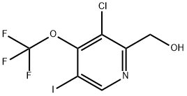 3-Chloro-5-iodo-4-(trifluoromethoxy)pyridine-2-methanol 结构式