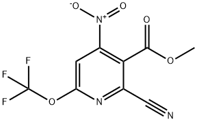 Methyl 2-cyano-4-nitro-6-(trifluoromethoxy)pyridine-3-carboxylate 结构式