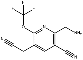 2-(Aminomethyl)-3-cyano-6-(trifluoromethoxy)pyridine-5-acetonitrile