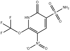 2-Hydroxy-5-nitro-6-(trifluoromethoxy)pyridine-3-sulfonamide 结构式