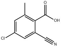 4-氯-2-氰基-6-甲基苯甲酸 结构式