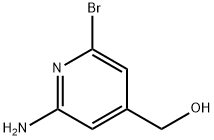 (2-氨基-6-溴吡啶-4-基)甲醇 结构式